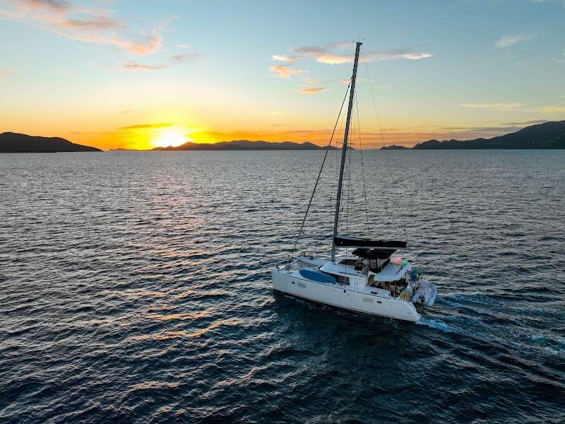 Setting sail from Tortola in the British Virgin Islands
