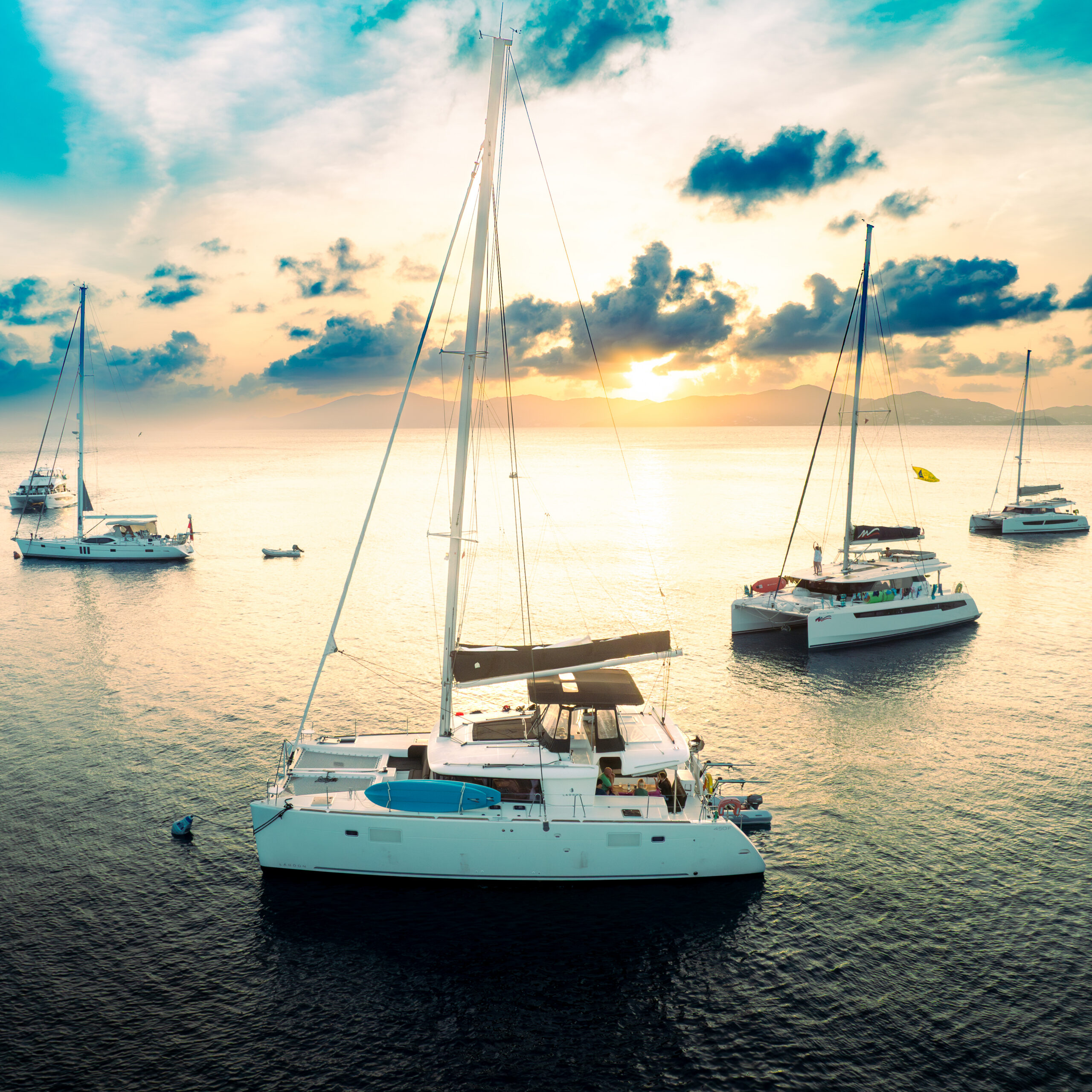 Anchorage on a Sail Per Cabin British Virgin Islands sailing holiday